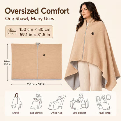 🎁 Give Mom & Dad the Gift of Warmth This Christmas! ❤️ 3 Heat Levels Portable Thermal Wrap