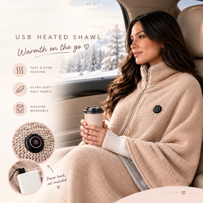🎁 Give Mom & Dad the Gift of Warmth This Christmas! ❤️ 3 Heat Levels Portable Thermal Wrap